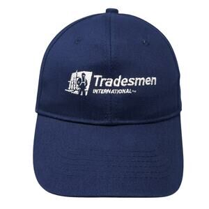 Tradesmen International Slideback Baseball Cap Blue M Adjustable Embroidered MD